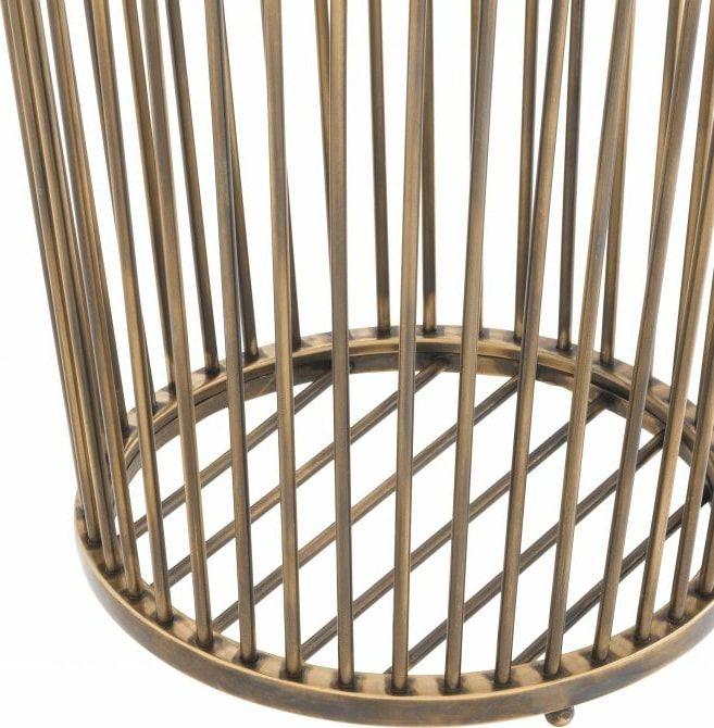 Eichholtz Baleana Towel Basket - Finish: Vintage Brass
