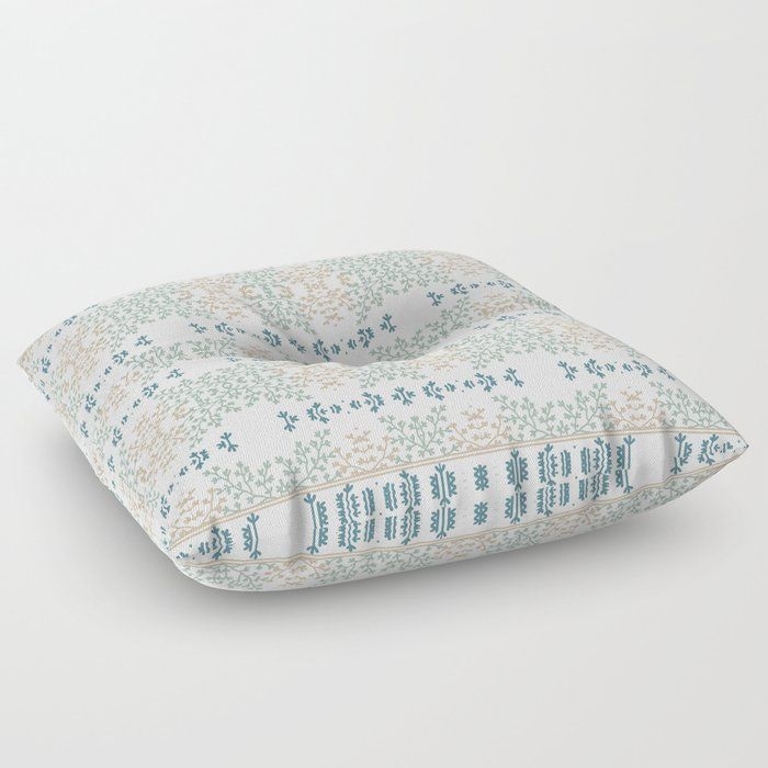 Floor Pillow | Damask Vines Pattern by Sheila Wenzel Ganny - Square - 26" x 26" - Society6