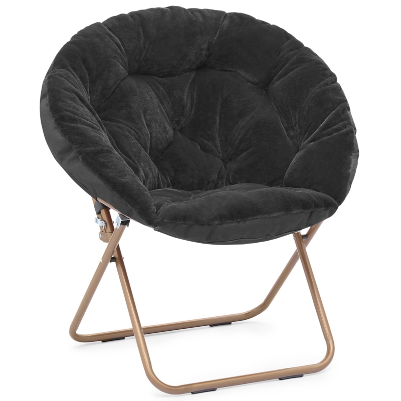 Foldable Saucer Moon Chair Portable Oversized Cozy Accent Chair Living Room