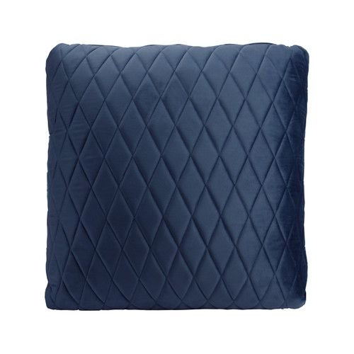 French Navy Coco Velvet Cushion  - Temple & Webster