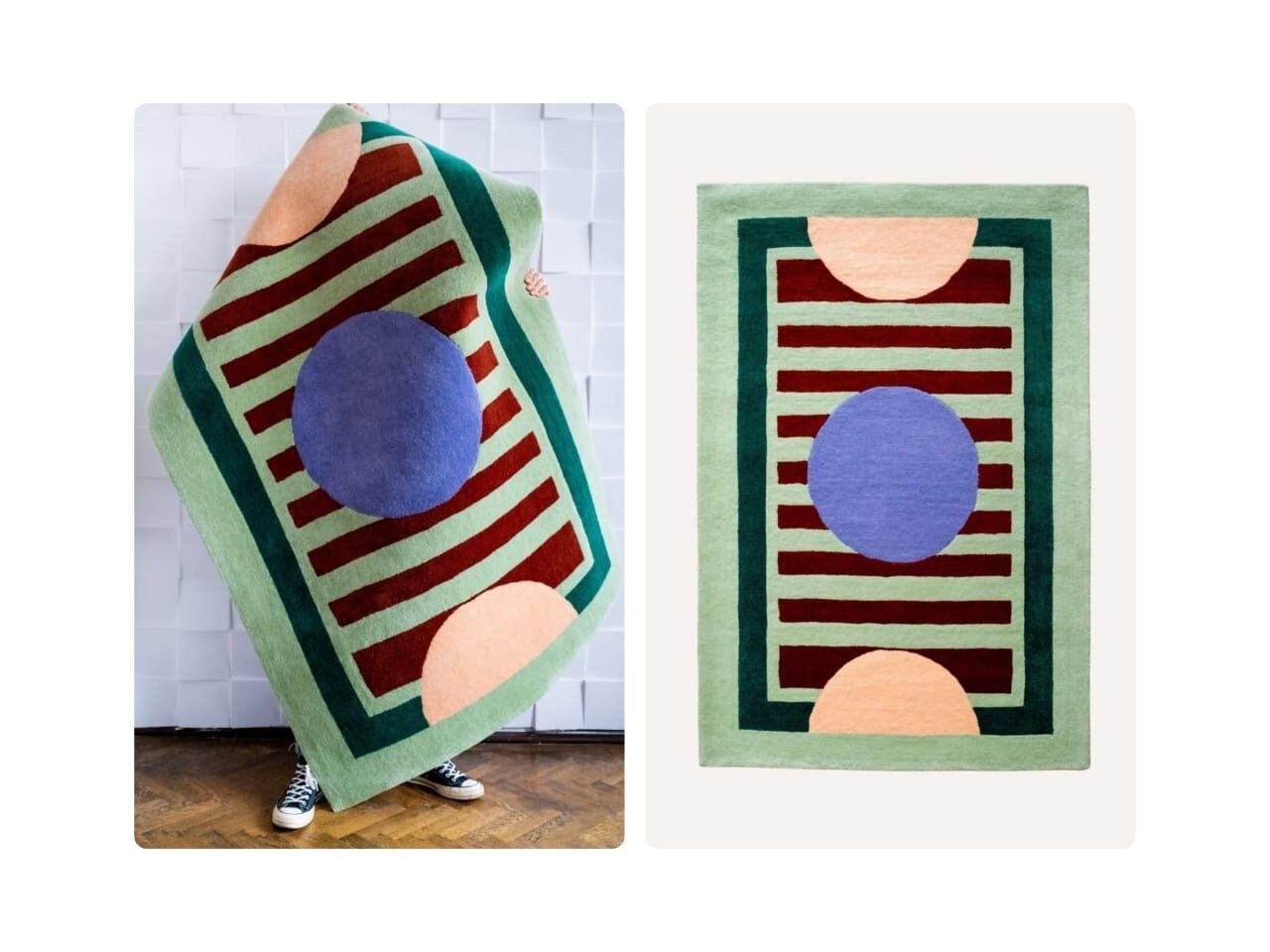 Green Rugs | Tuffed Rugs | Tuft Rugs | 8x10, 9x12, 5x8, 6x9 | Hallway Rugs