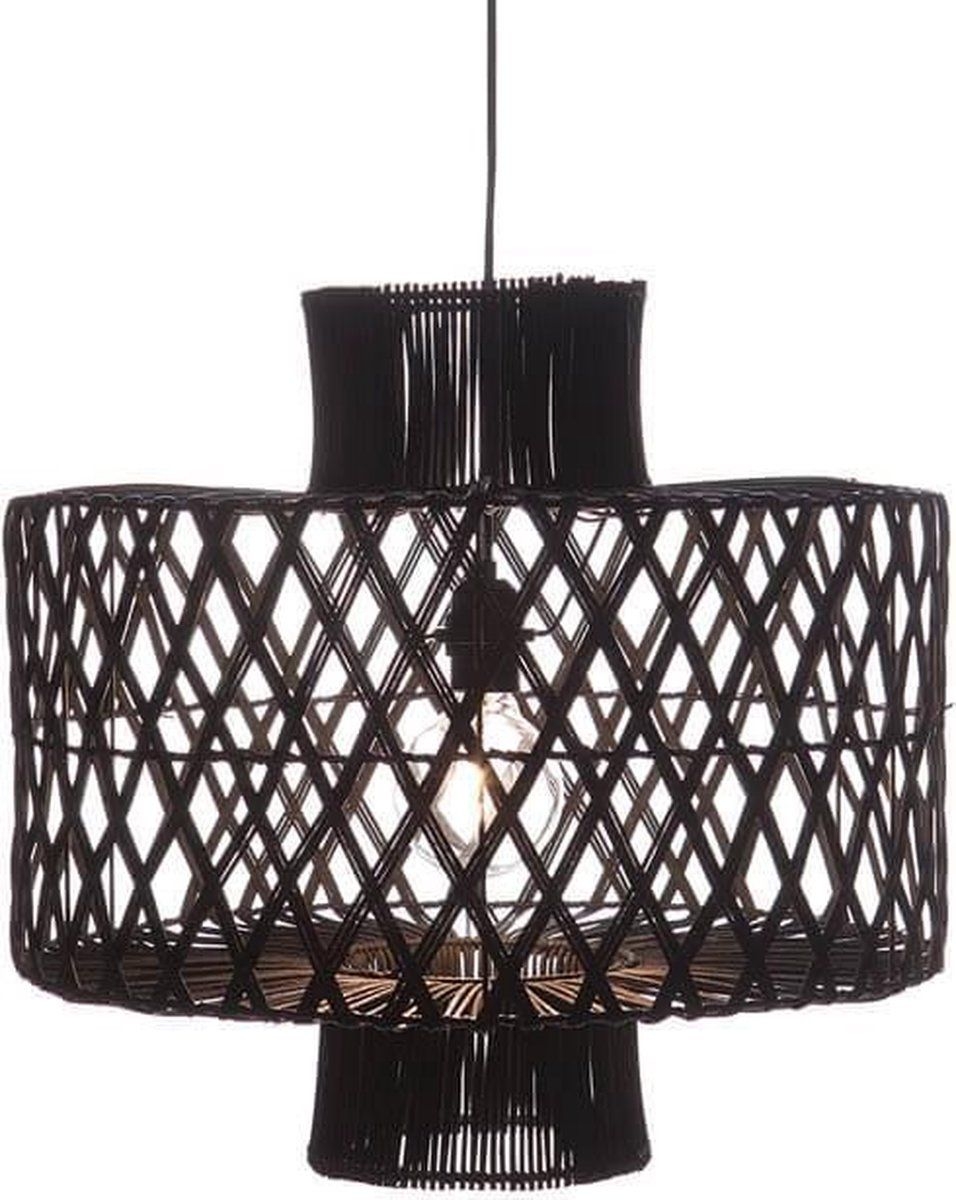 Hanglamp Candy Black Rotan 50cm