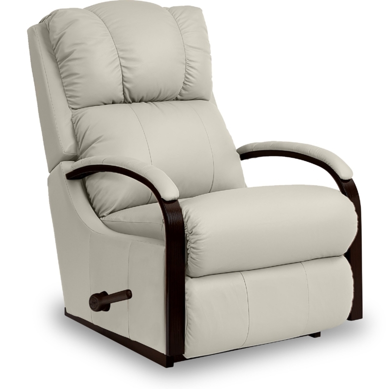 Harbor Town 30'' Wide Leather Match Manual Rocker Standard Recliner