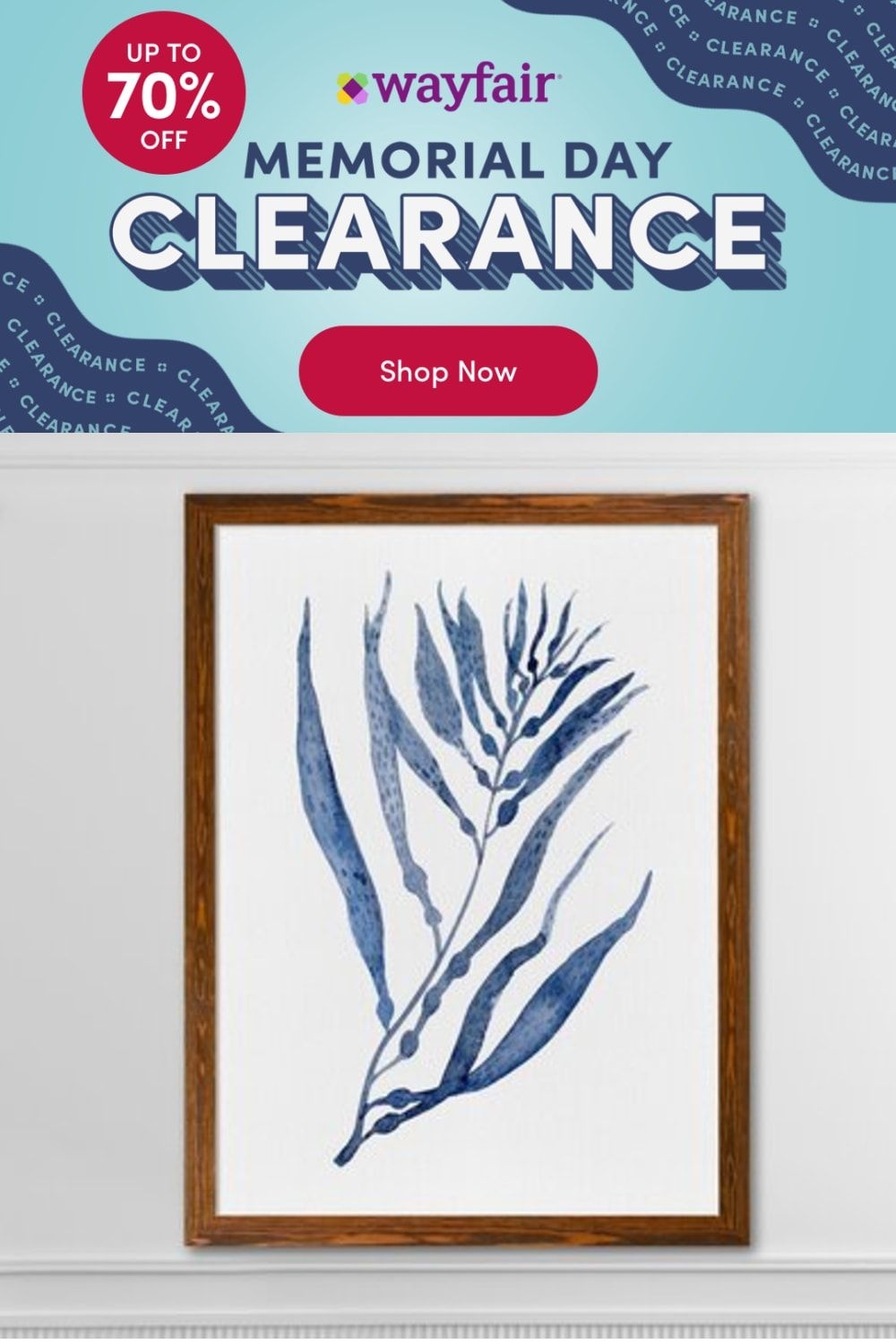 Highland Dunes 'Seaweed Under Water III' by Paul Cezanne - Picture Frame Painting Print Format: White Canvas Framed, Matte in No Matte | Wayfair