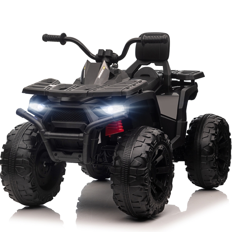 Hikiddo 24V Ride on Toys, Kids ATV 4-Wheeler for Big Kids with 2 Seater, 400W Motor, Bluetooth