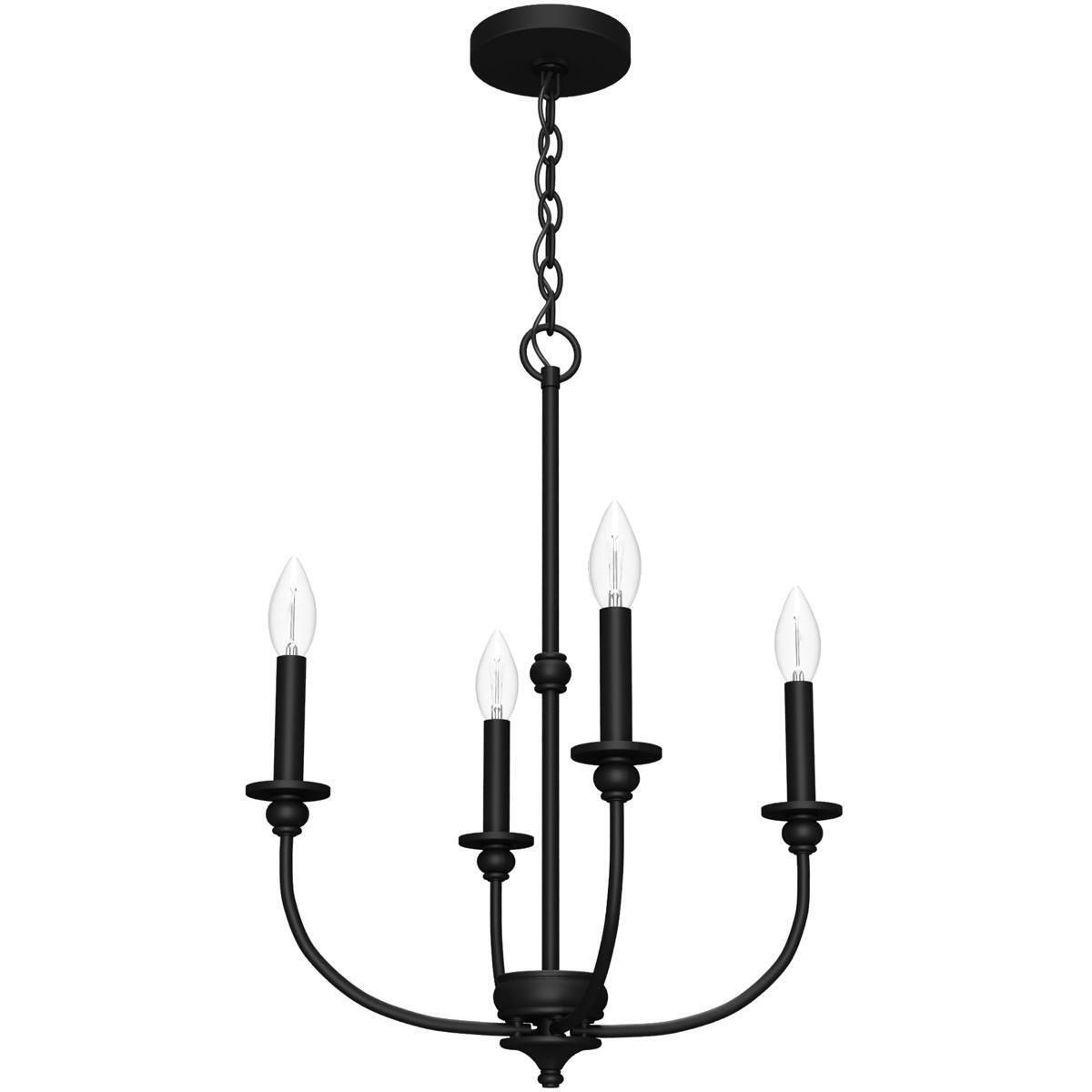 Hunter Fan Company 19638 Southcrest Chandelier Flat Matte Black