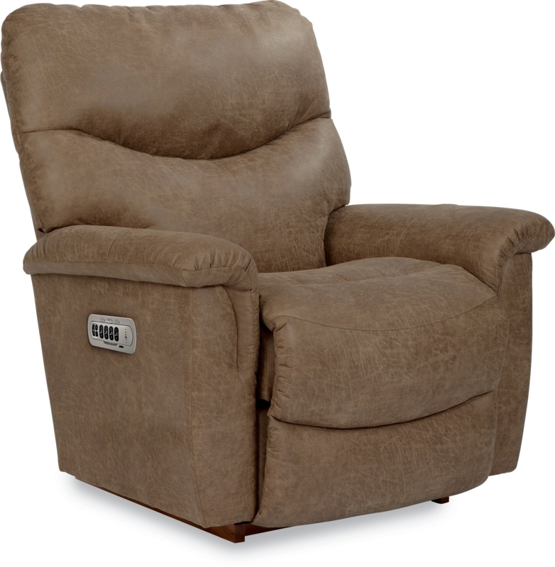 James 39" Wide Faux Leather Power Rocker Standard Recliner
