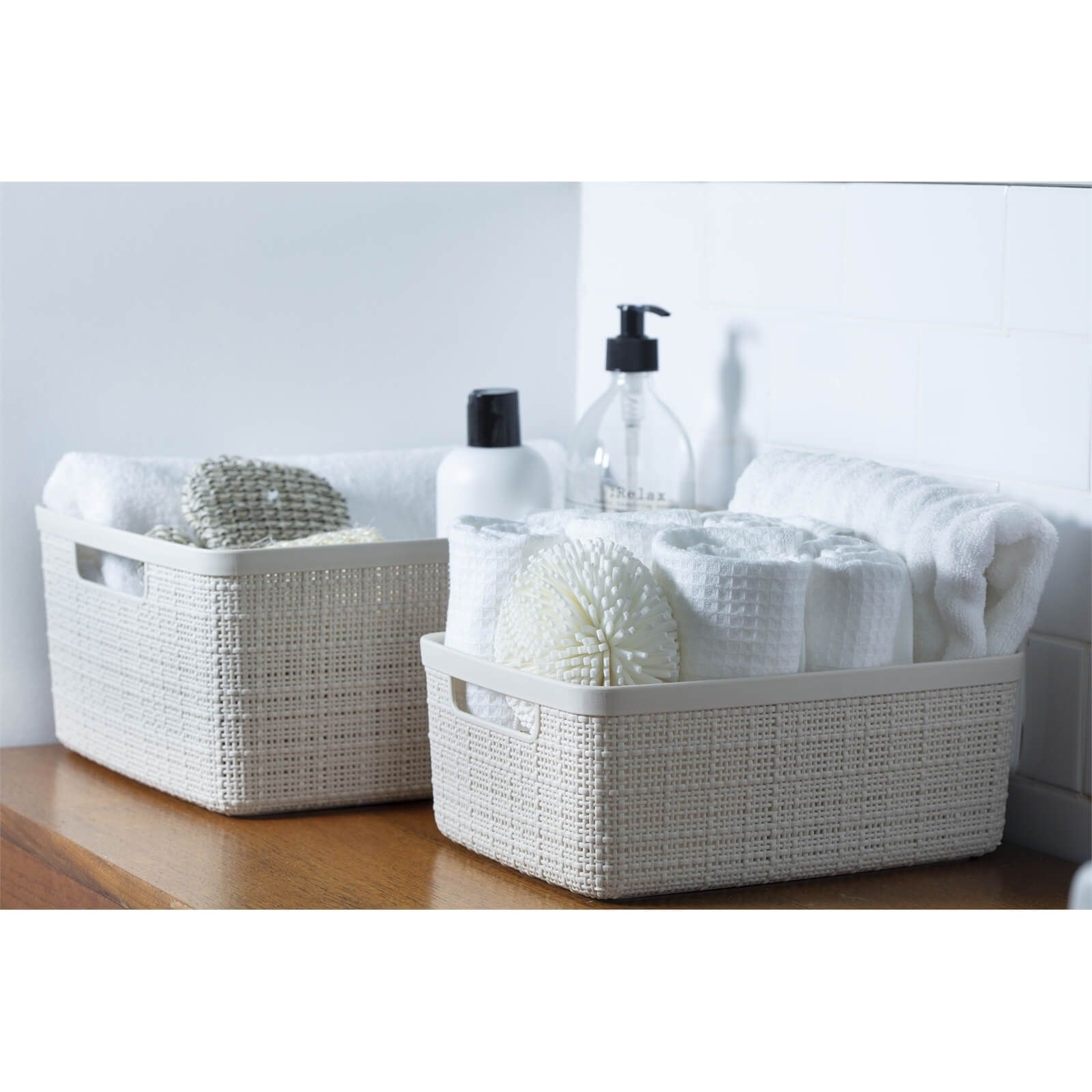 Jute Small Basket - 5L - Off White