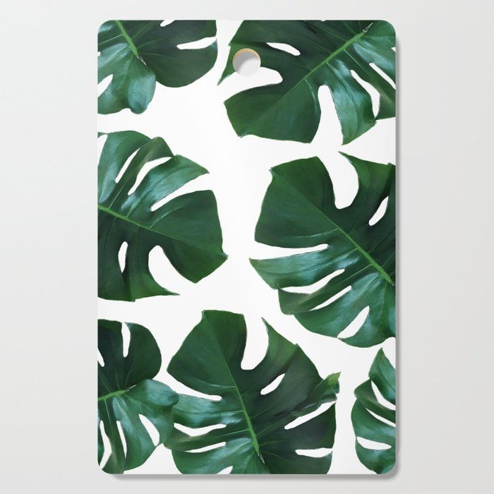 Kitchen Cutting Board | Monstera Exotica by Gale Switzer - Rectangle - Society6
