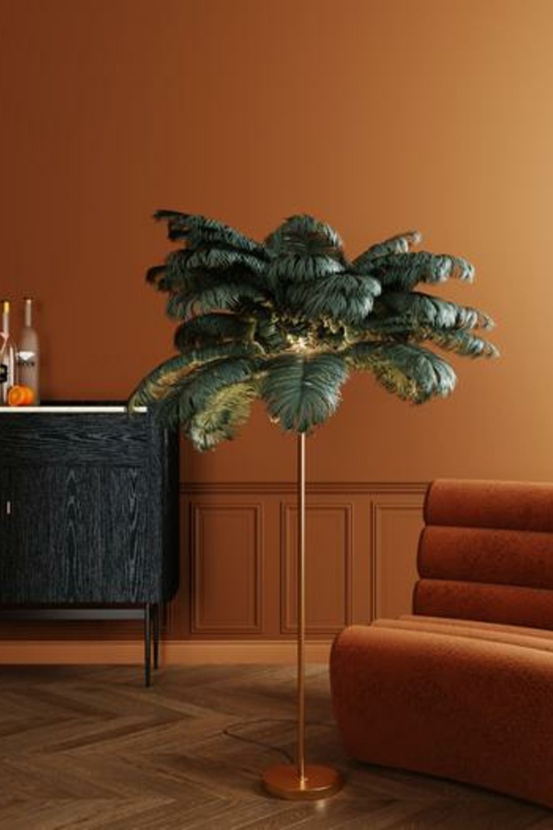 Lampa podogowa Feather Palm