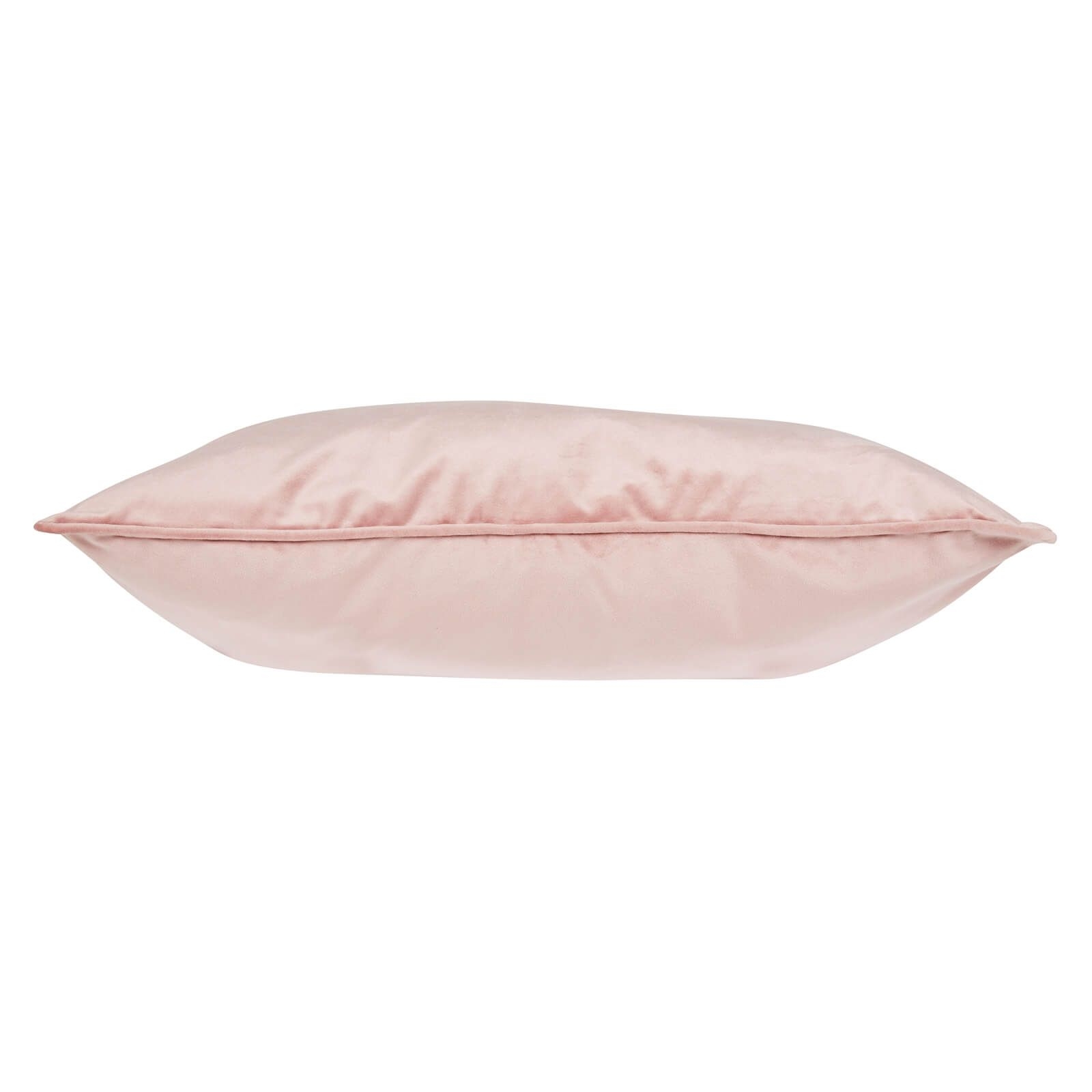 Large Plain Velvet Cushion - Blush - 58x58cm Pink