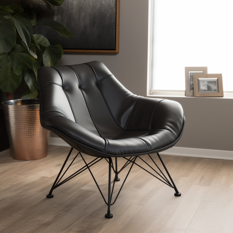 Lataysha Leather Accent Chair