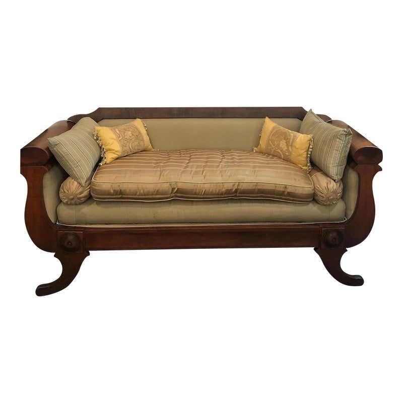 Late 19th Century Turn of the Century Walnut Sofa