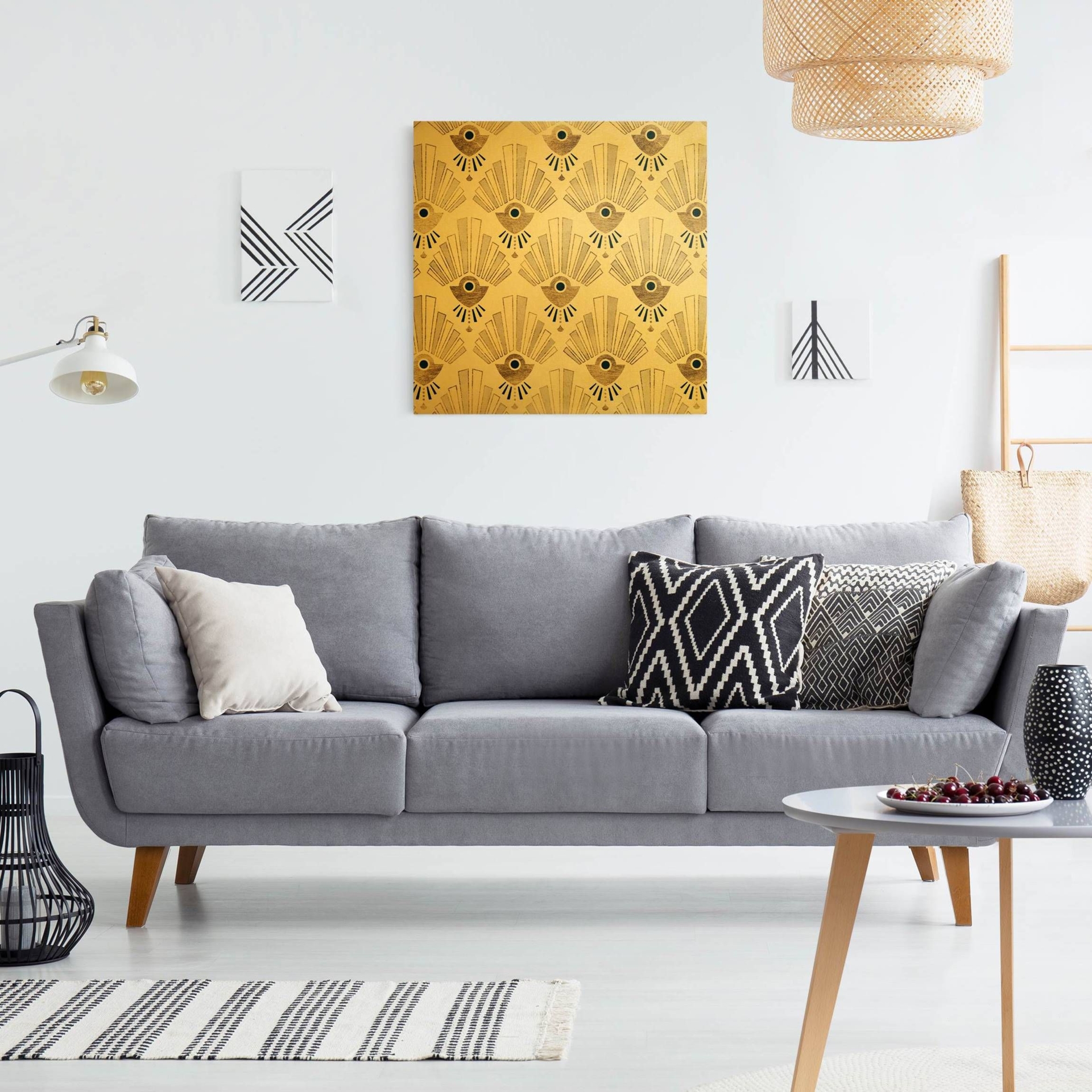 Leinwandbild Gold Die goldenen Zwanziger III