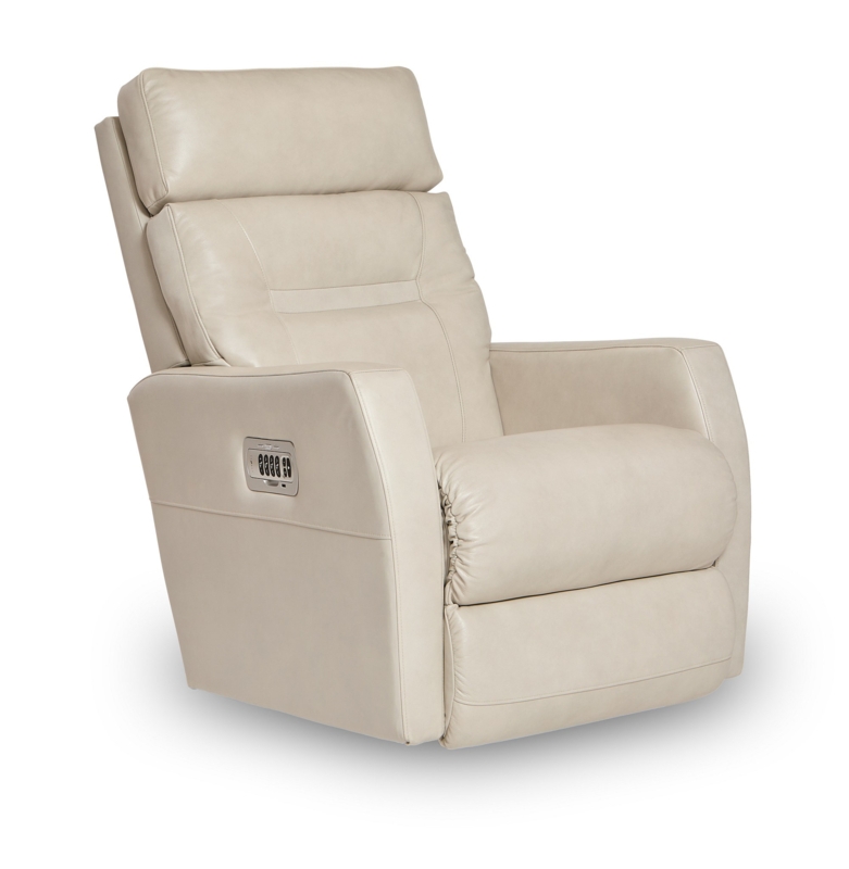 Lennon Leather Match Power Wall Recliner with Power Headrest and Lumbar