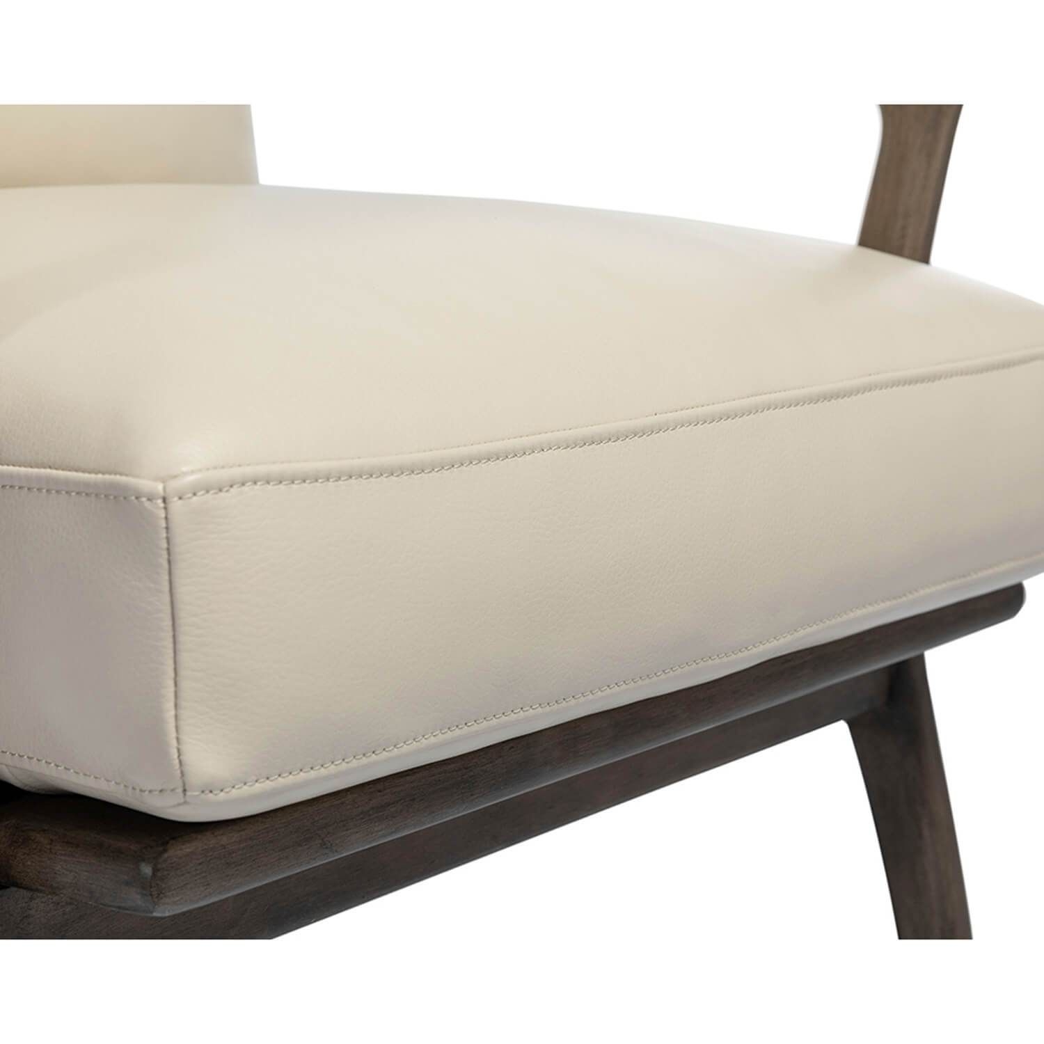 Lindley Leather Chair, Astoria Cream
