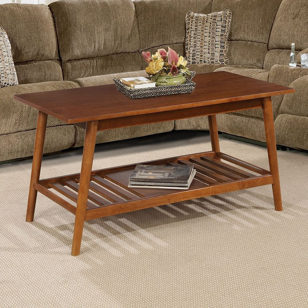 Linon Charlotte Coffee Table, Brown