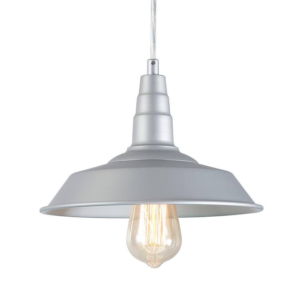 LNC 1-Light Silver Indoor Farmhouse Pendant
