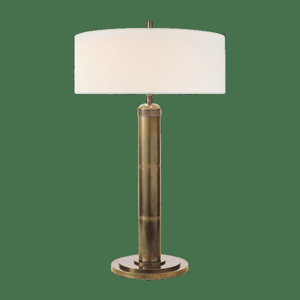 Longacre, Table Lamp, Tall, Hand-Rubbed Antique Brass - Andrew Martin