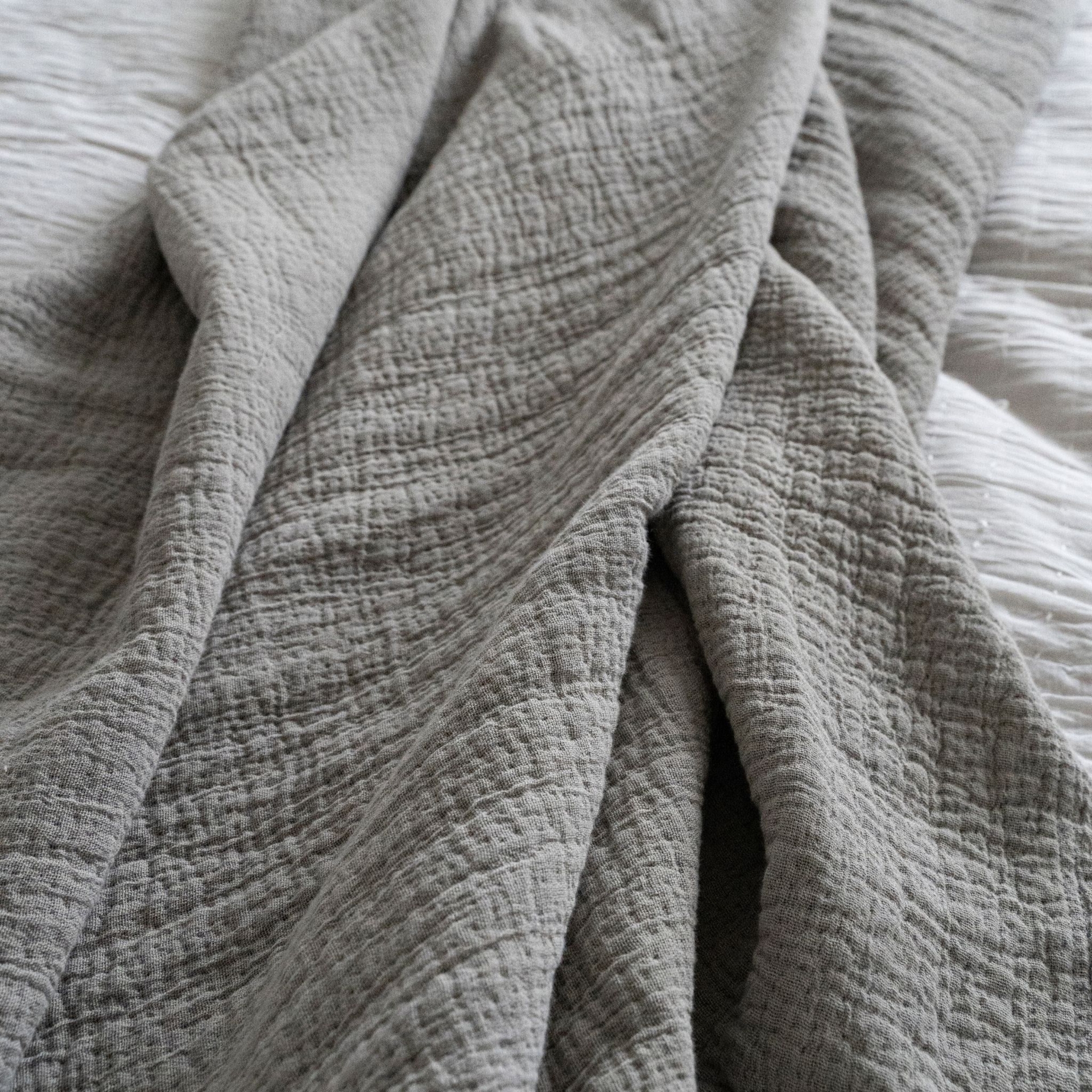 Malabar Throw Blanket - Stone