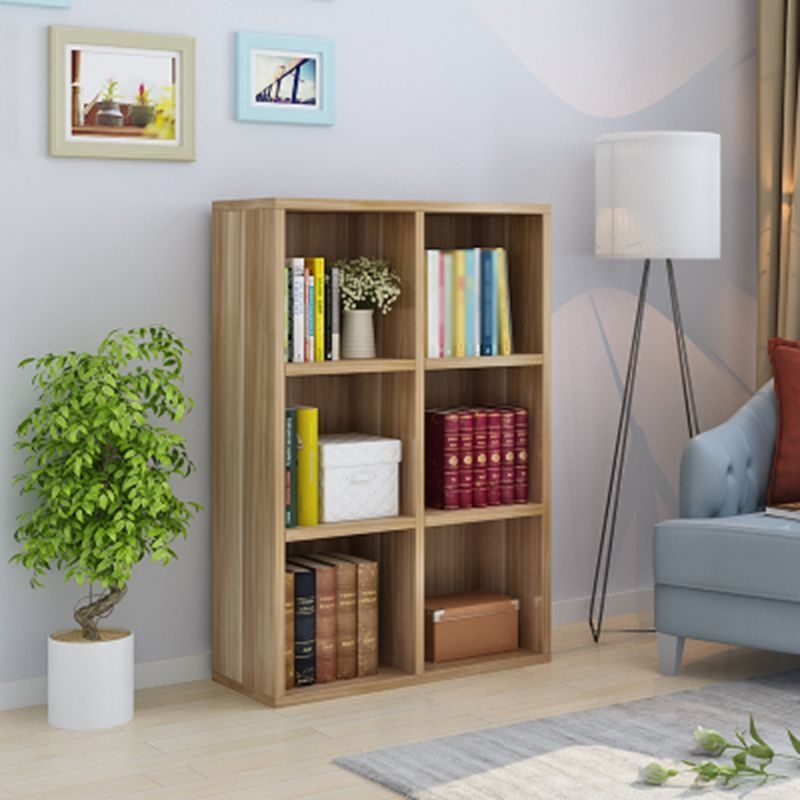 Manufactured Wood Standard Bookshelf Scandinavian Bookshelf for Study Room - 42.9L x 11.8W x 42.9H / White