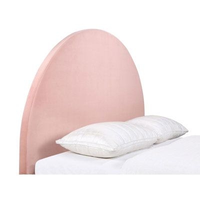 Mercer41 Kamelin Panel Headboard Upholstered / Polyester in Pink, Size 56.25 H x 67.25 W x 3.25 D in | Wayfair