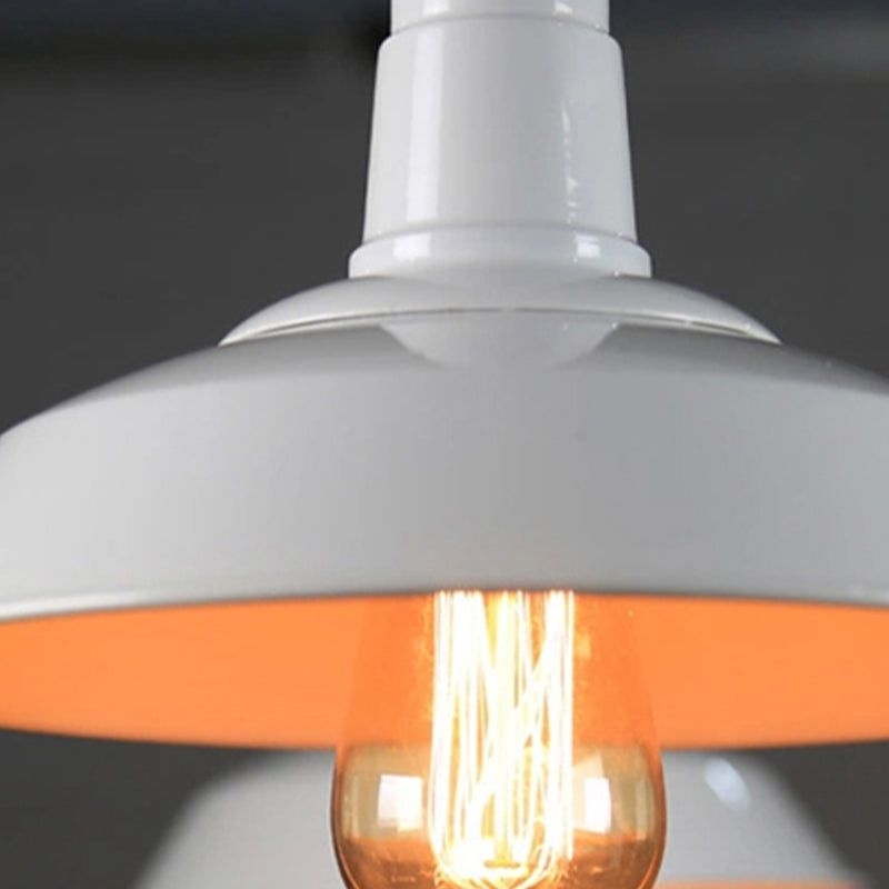 Modern Hanging Light Colorful Metal Shade Pendant Lighting Fixture for Sitting Room - Blue / 14.5