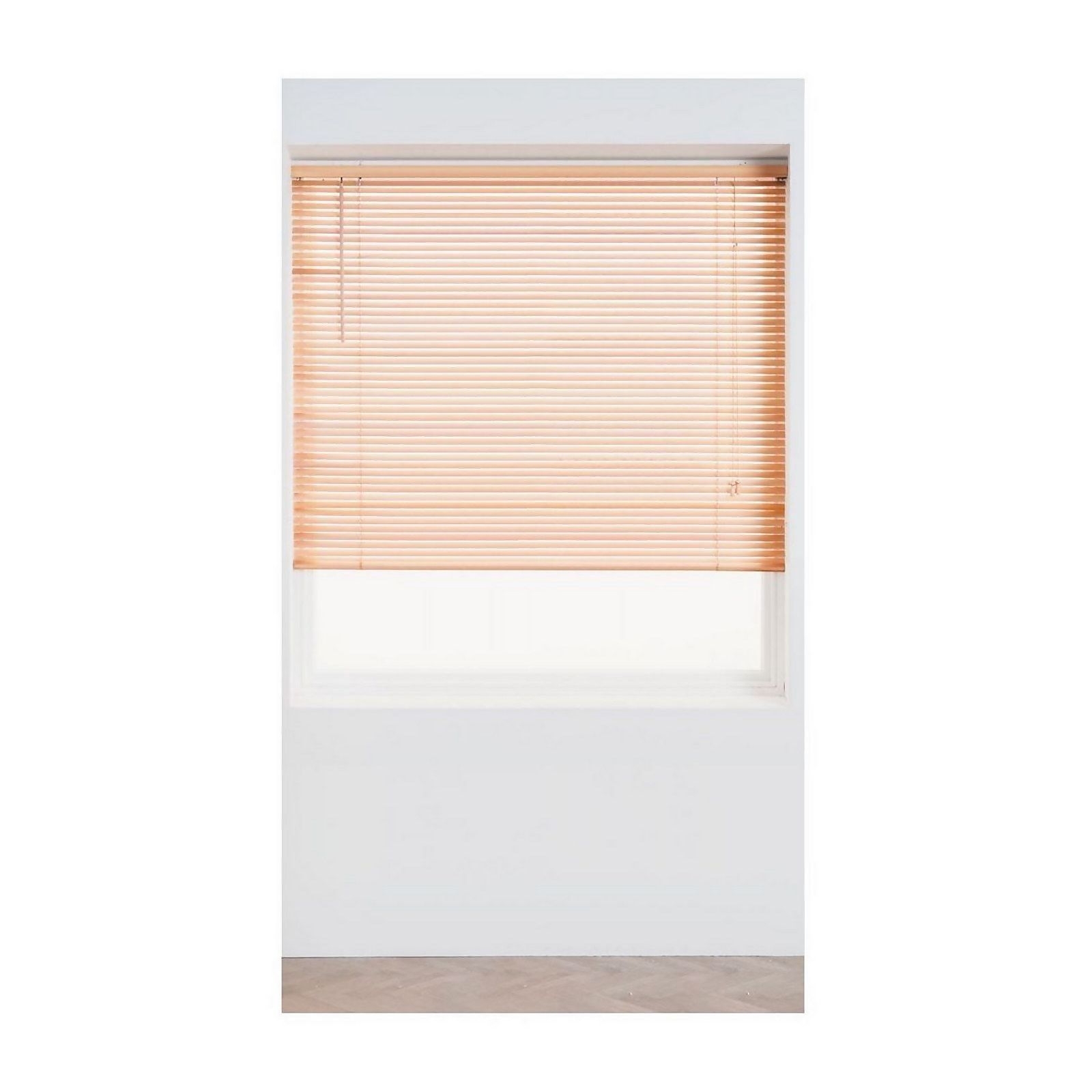 Oak Wood 25mm Venetian Blind - 60cm Brown
