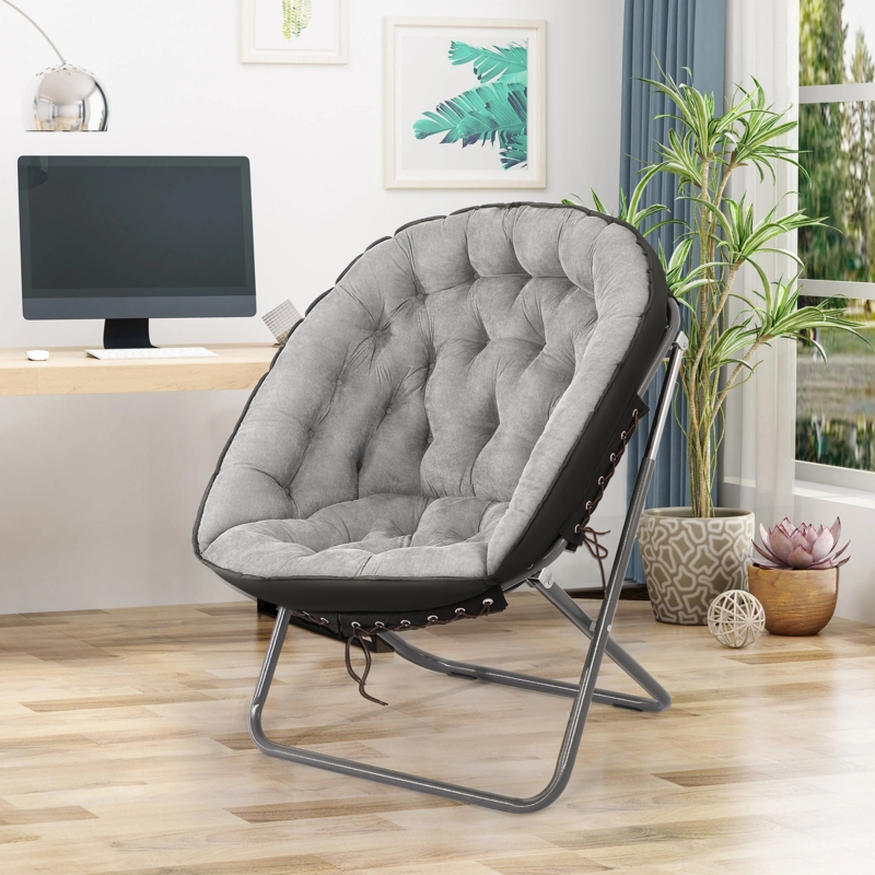Pfeiffer 29'' Wide Folding Tufted Papasan Chair