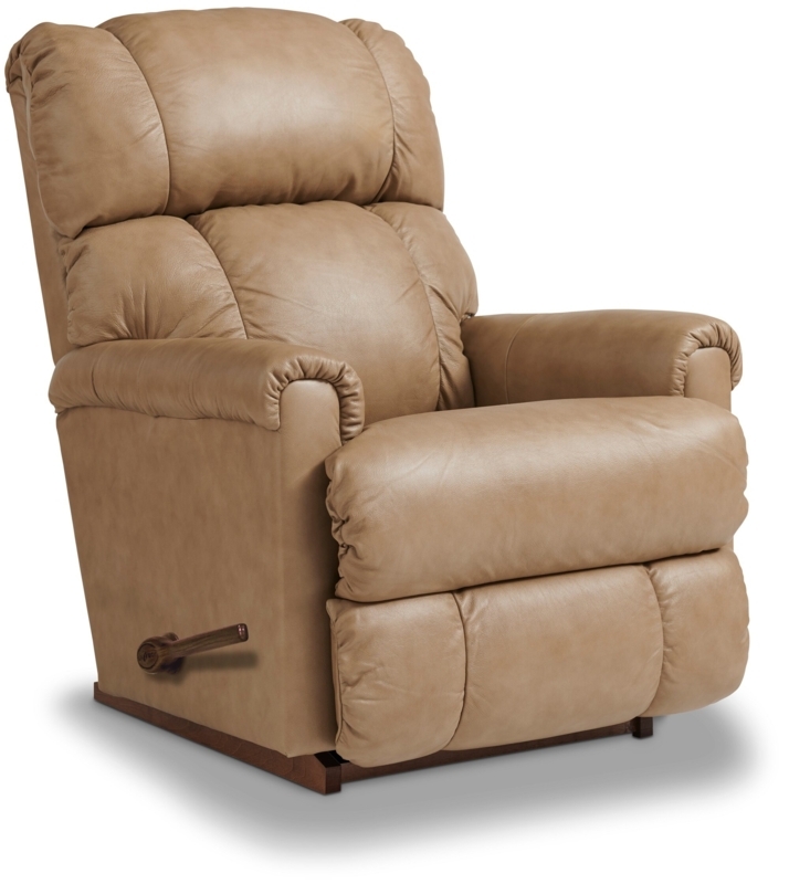 Pinnacle Leather Match Rocking Recliner