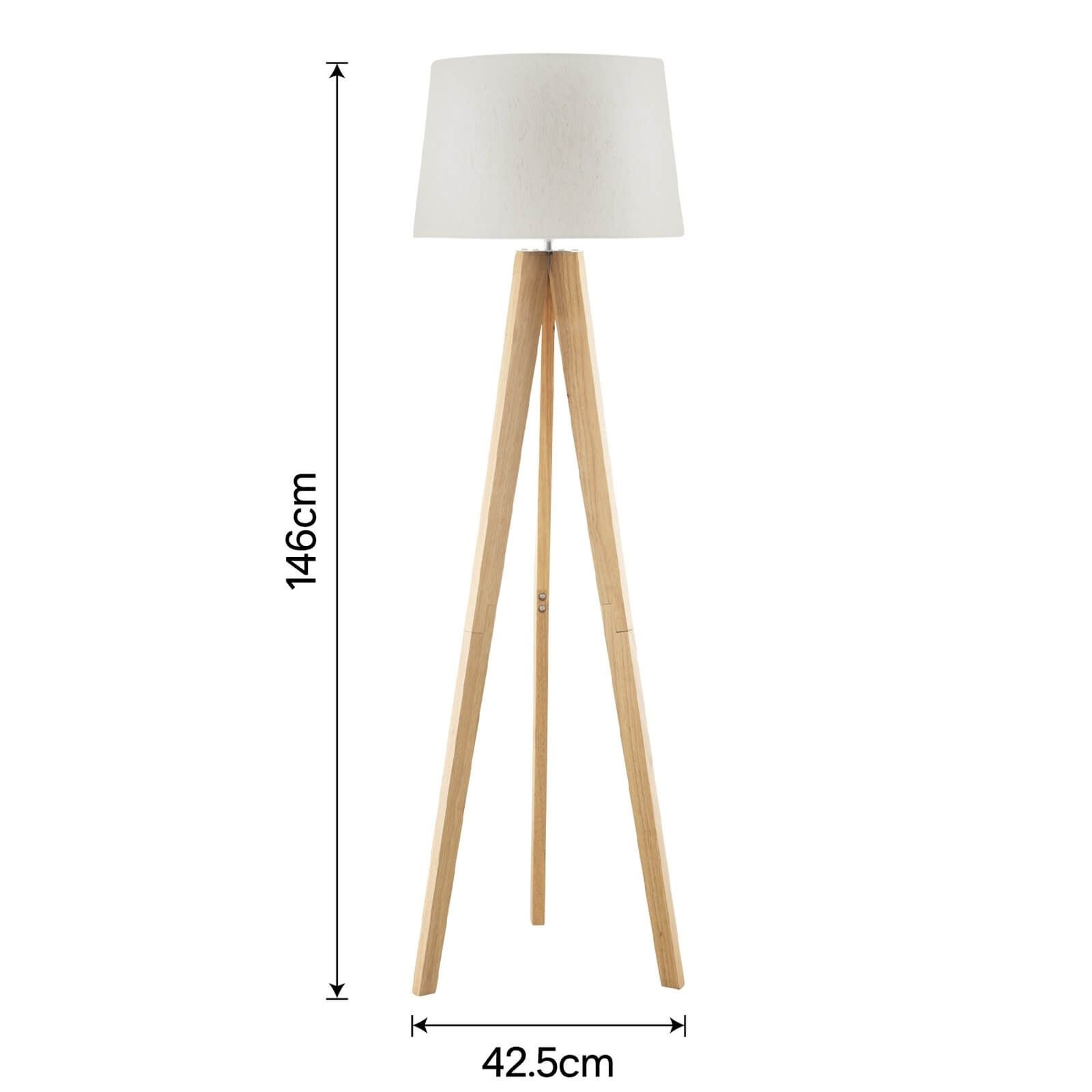 Poppy Tripod Floor Lamp - Natural