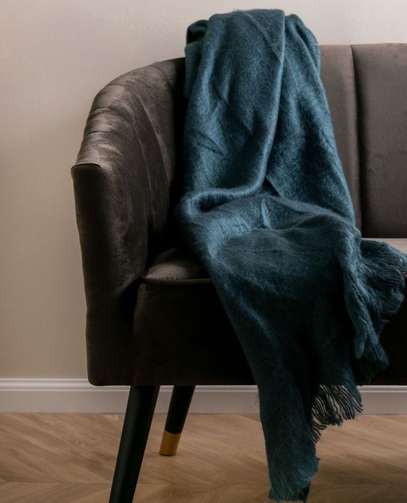 Present Time Plaid Cuddle blauw