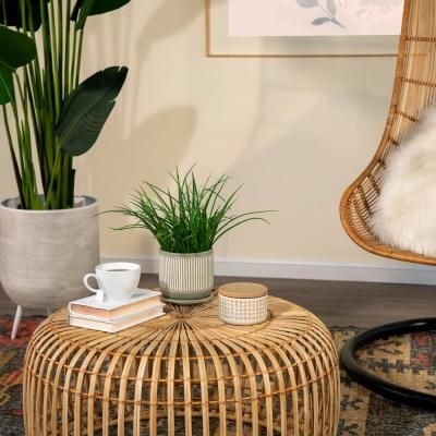 Sagebrook Home Sand Ceramic 4 in. Covered Dotted Jar, Ivory/beige