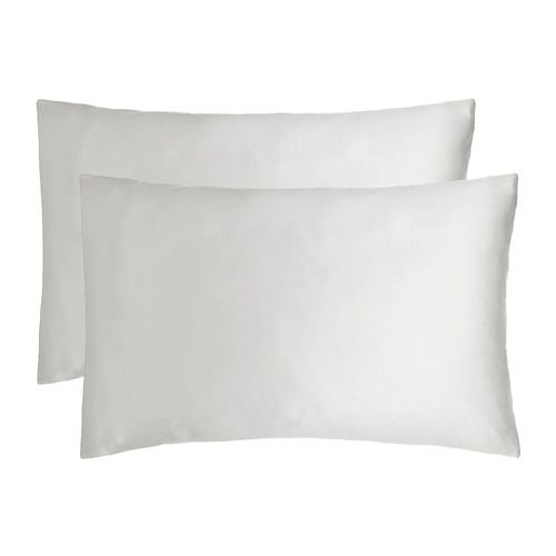 Set of 2 Bamboo Satin Pillowcases Colour: Silver - Temple & Webster