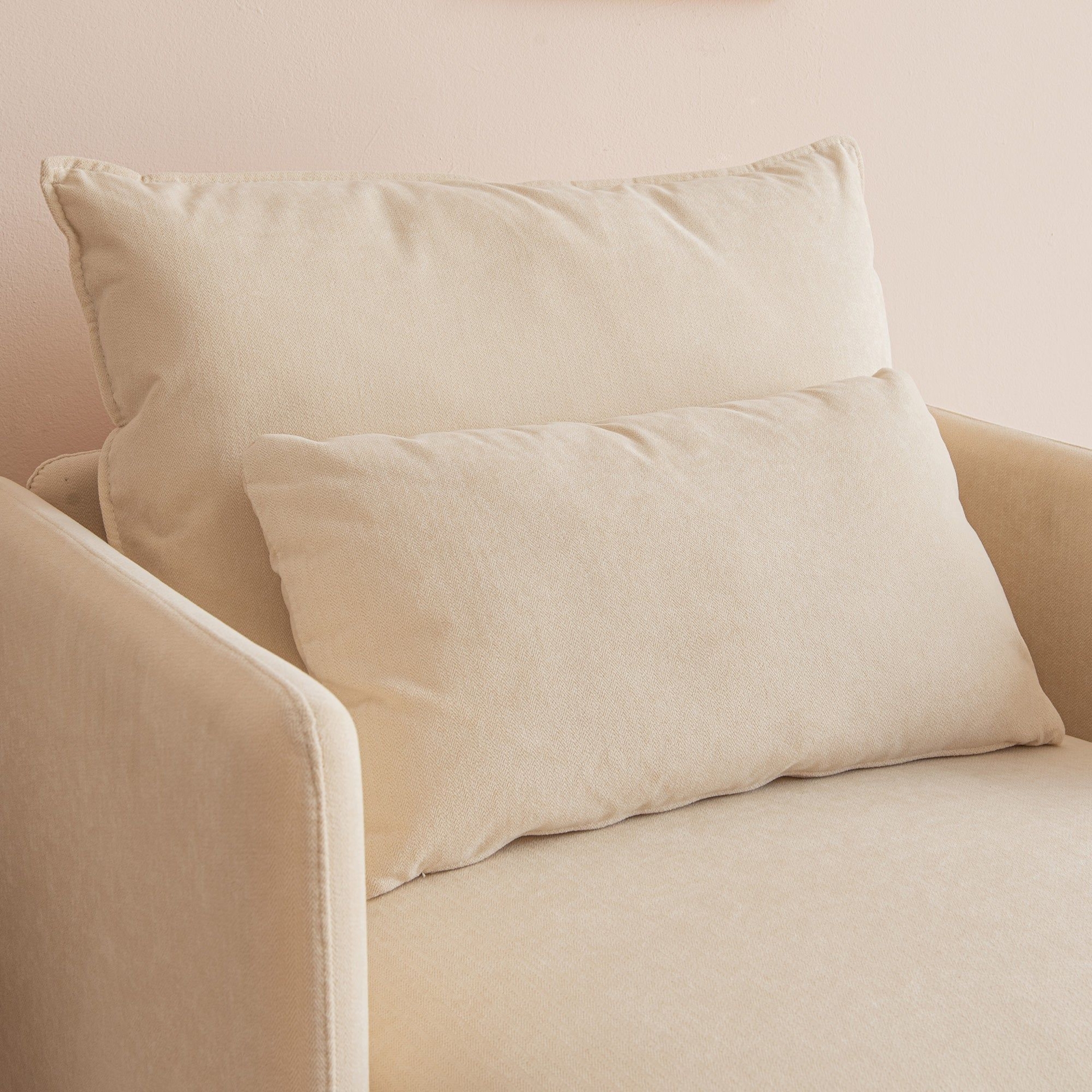 Single Seater  Fabric  Sofa for Living Room - Green