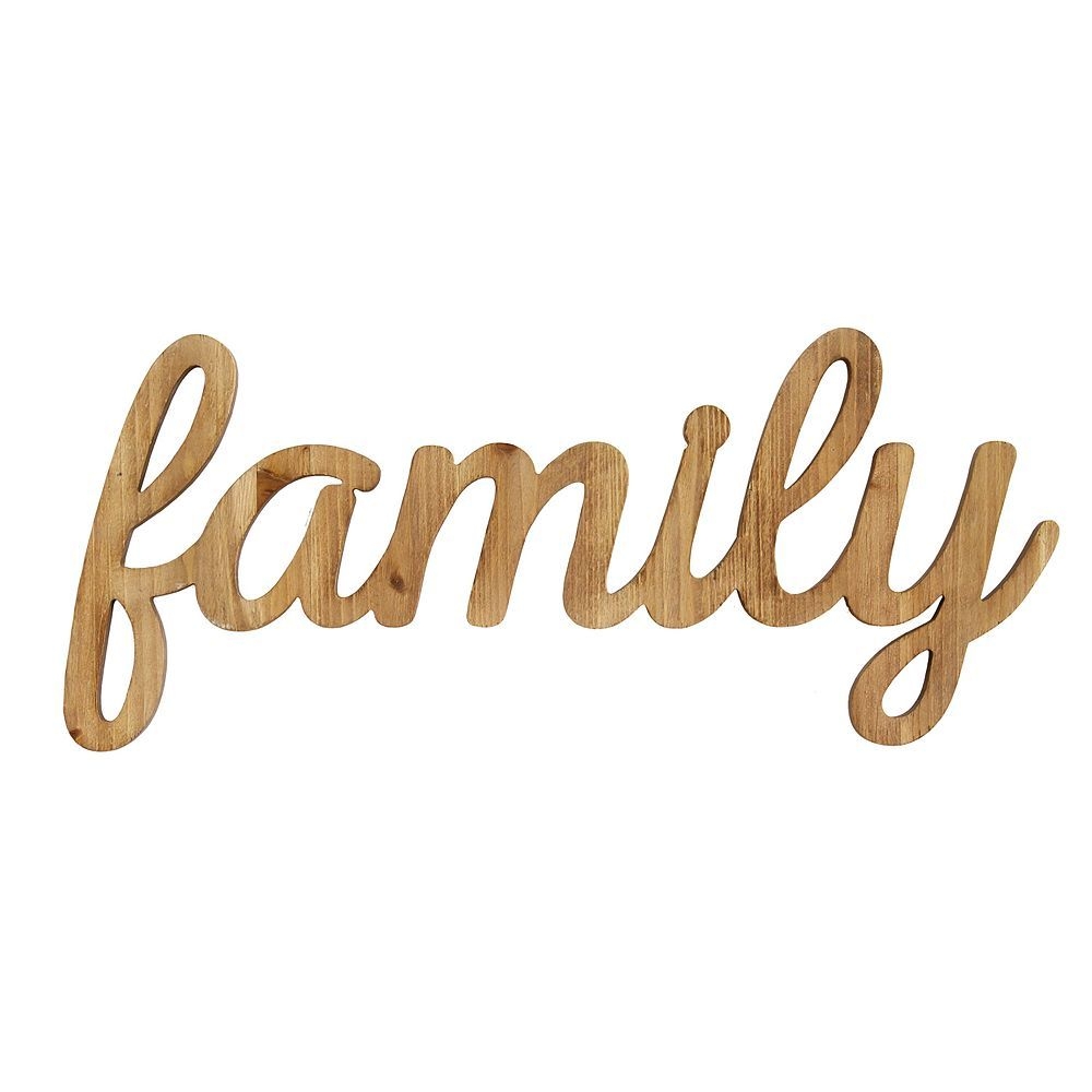 Stratton Home Decor "Family" Farmhouse Wall Decor, Multicolor