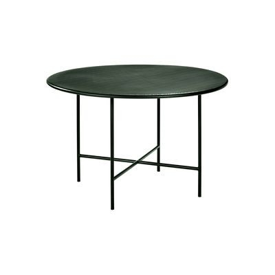 Table ronde Fontainebleau mtal vert / Acier perfor -  120 x H 74 cm - Serax