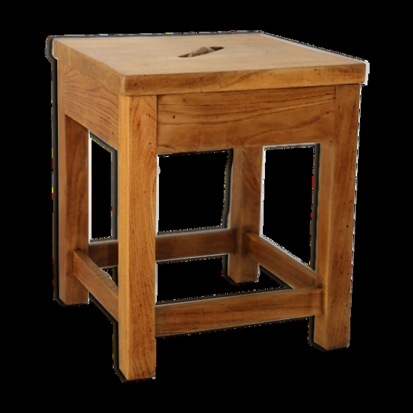 Tabouret chne corde annes 50
