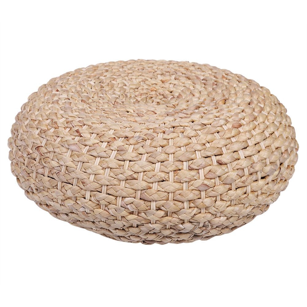 Tatami Cushion Round Weave Nature Handmade Straw Woven Cushion Floor