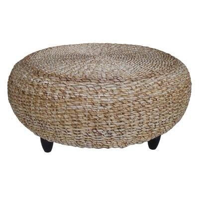 Tropical Natural Ottoman