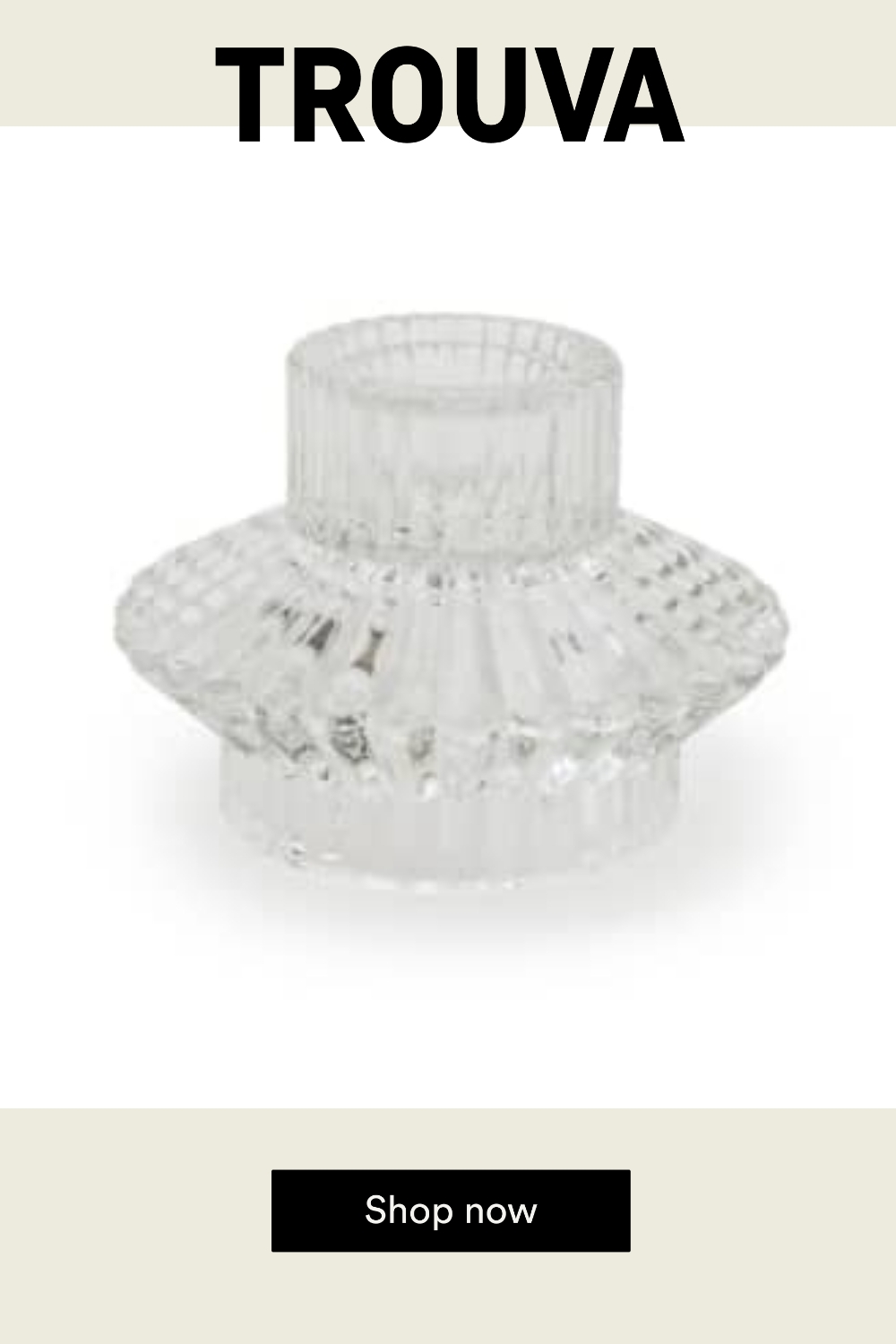 Twenty Three Living CL Two Way Glass Tealight/ Candle Holder