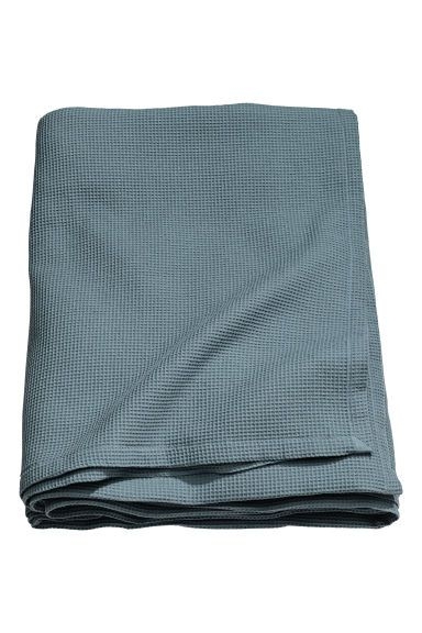 Waffled double bedspread