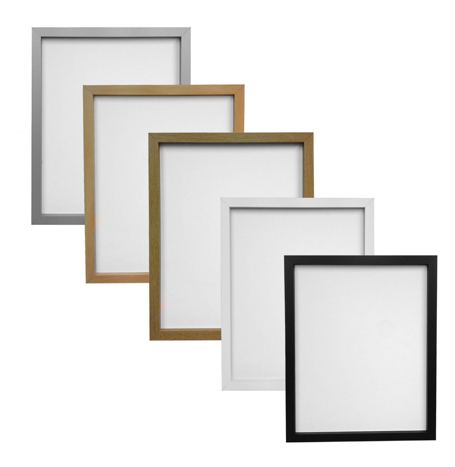 White Or Black Picture Photo Frame 22mm Wide X 25mm Deep Box Style Mdf Nio