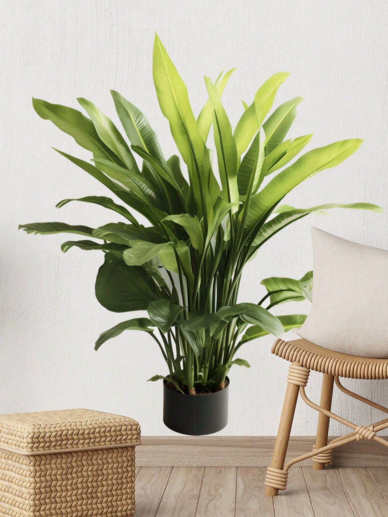 1pc 3d Simulated Potted Plants Wall Sticker For Kids' Room And Home Decor, Self-Adhesive