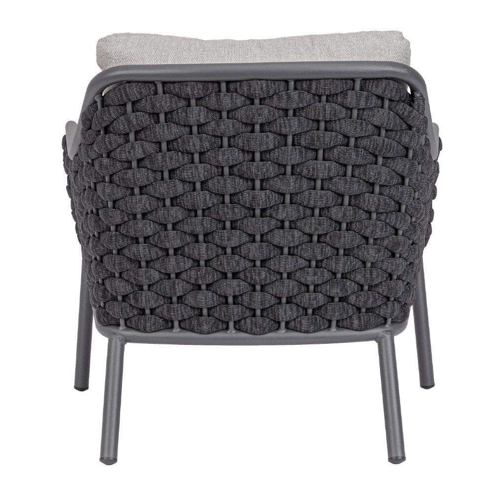 2 db kortrs kerti fotel 80 cm szrke "Everly"