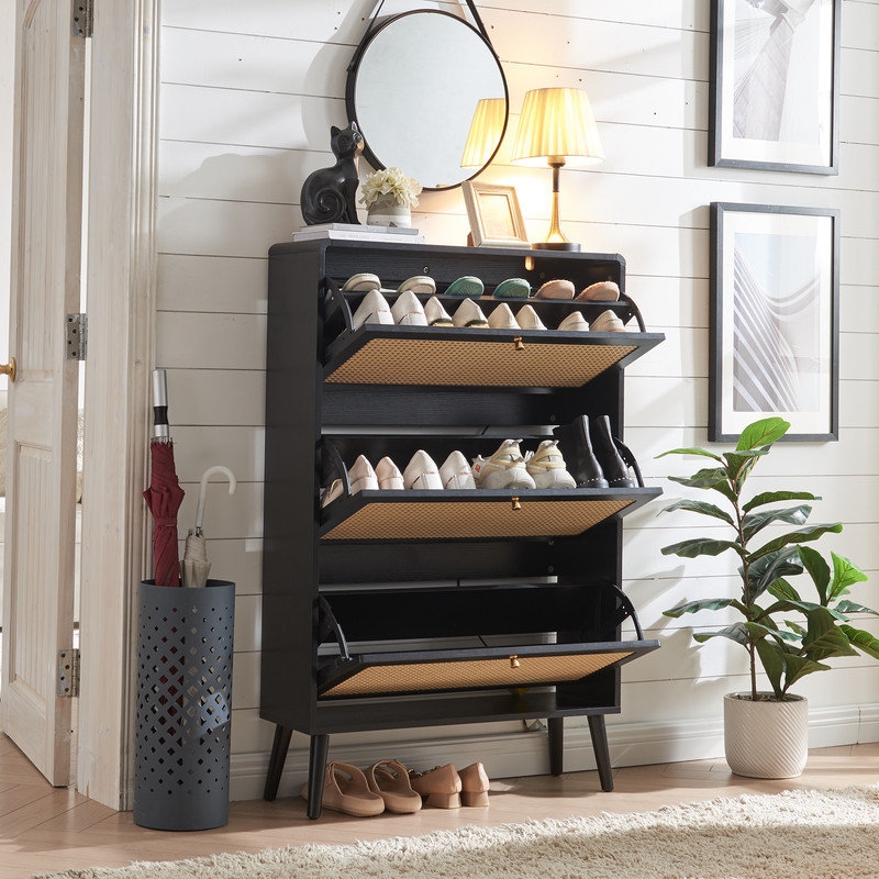 24 Pair Shoe Storage Cabinet