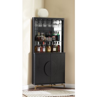 Chiharu Drinks Cabinet - Wine Rack-Iconic BT Telephone Box Style Bar In ...