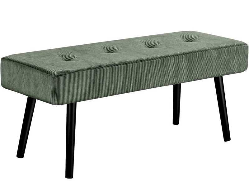 39.4" Corduroy Upholstered Bench