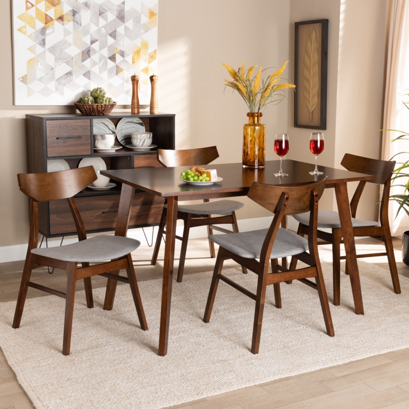 5 - Piece Solid Wood Dining Set
