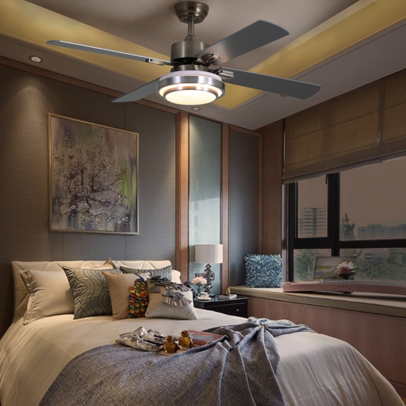 52" Blayten 4 - Blade LED Standard Ceiling Fan with Remote Control and Light Kit Included (FINXIN)